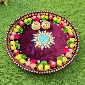 Vediki's Decorative Pujan Thali – Article VED#010 (4)