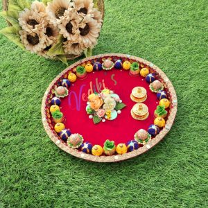 Vediki's Decorative Pujan Thali – Article VED#011 (3)