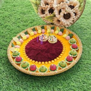 Vediki's Decorative Pujan Thali – Article VED#012 (3)